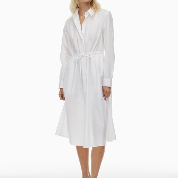 Elegant White Shirt Dress - Picture 7 of 10